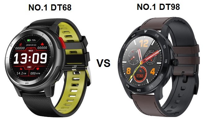 DT NO.1 DT68 VS N0.1 DT98 Smartwatch - Chinese Smartwatches