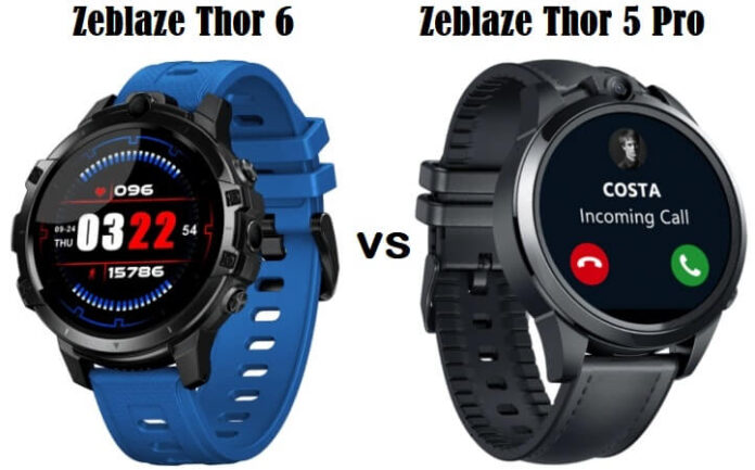 Zeblaze Thor 6 vs thor 5 smartwatch