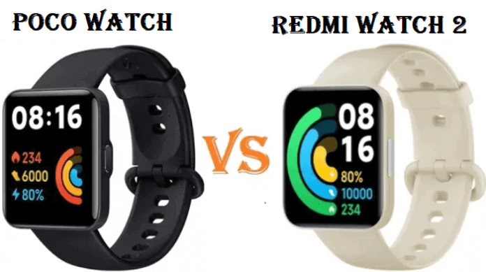 Poco Watch Vs Redmi Watch 2 Lite SmartWatch Comparison