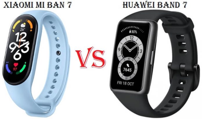 Xiaomi Mi Band 7 VS Huawei Band 7