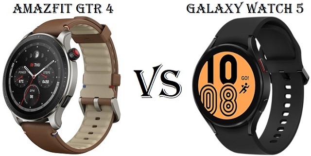Amazfit GTR 4 VS Samsung Galaxy Watch 5 - Chinese Smartwatches