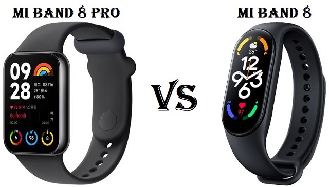 Xiaomi Mi Smart Band 8 Pro VS Mi Band 8 Specs Comparison - Chinese  Smartwatches
