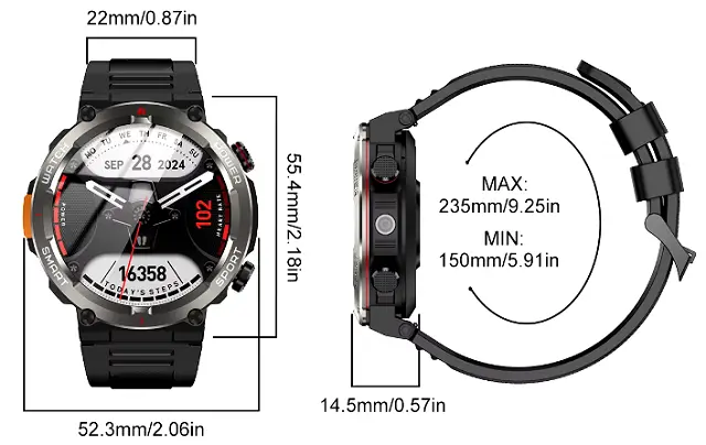 Blackview W50 Pro SmartWatch design