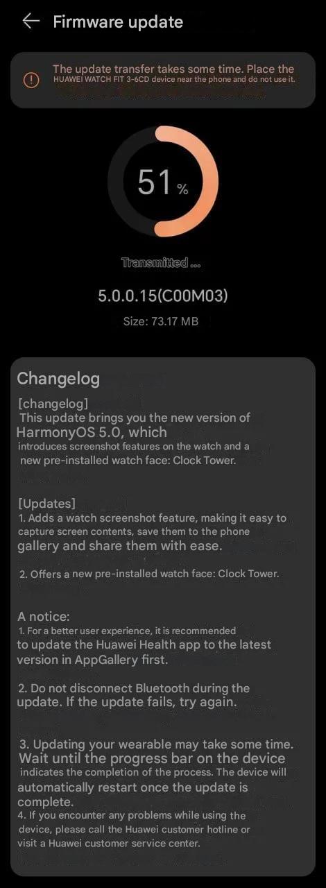 Huawei-Watch-Fit-3-update-HarmonyOS 5