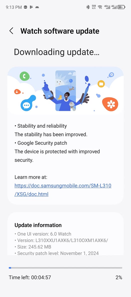 galaxy watch 7 update